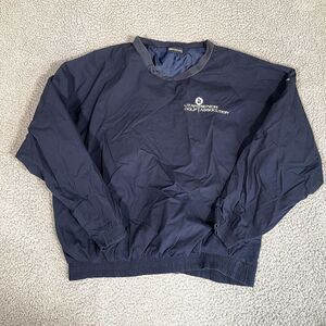 Vintage Walrus Utah Golf Jacket Men's Pullover Windbreaker Navy Blue Large